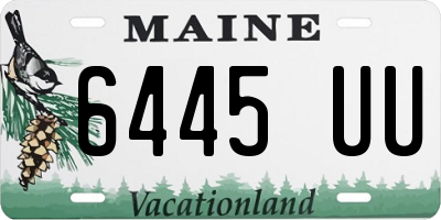 ME license plate 6445UU