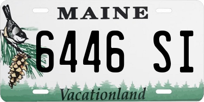ME license plate 6446SI