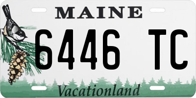 ME license plate 6446TC