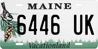 ME license plate 6446UK