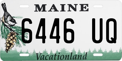 ME license plate 6446UQ