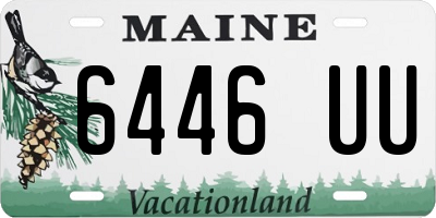 ME license plate 6446UU