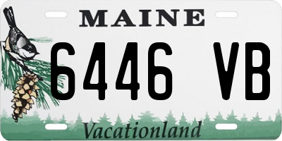 ME license plate 6446VB