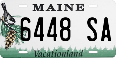 ME license plate 6448SA