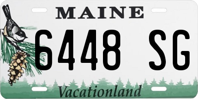 ME license plate 6448SG