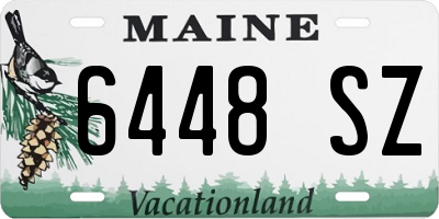 ME license plate 6448SZ