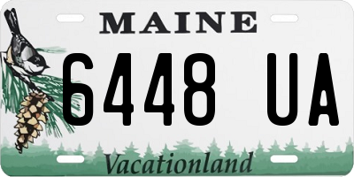 ME license plate 6448UA