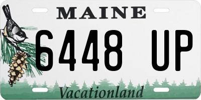 ME license plate 6448UP
