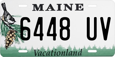 ME license plate 6448UV