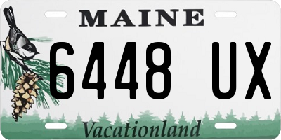 ME license plate 6448UX