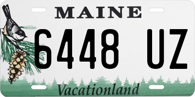 ME license plate 6448UZ