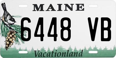 ME license plate 6448VB