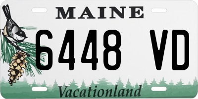 ME license plate 6448VD