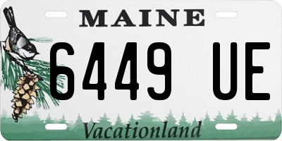 ME license plate 6449UE