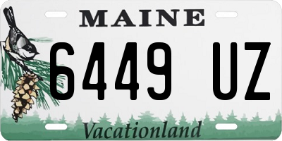 ME license plate 6449UZ