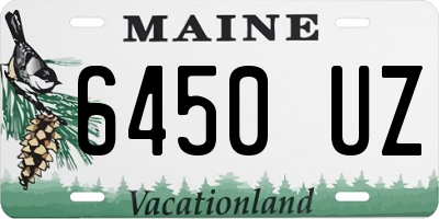 ME license plate 6450UZ