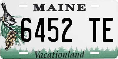 ME license plate 6452TE