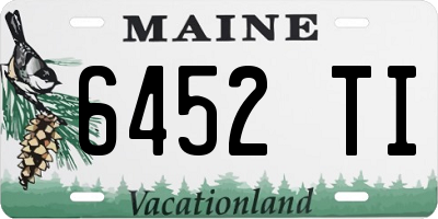 ME license plate 6452TI