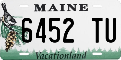 ME license plate 6452TU