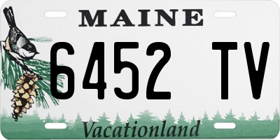 ME license plate 6452TV