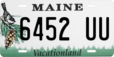 ME license plate 6452UU