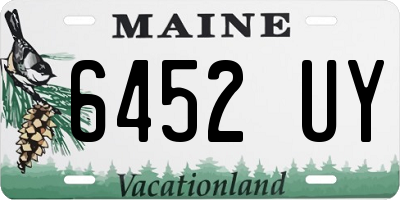 ME license plate 6452UY