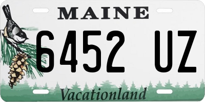 ME license plate 6452UZ