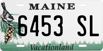 ME license plate 6453SL
