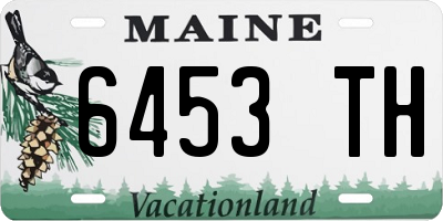 ME license plate 6453TH