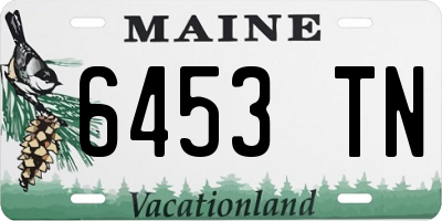 ME license plate 6453TN