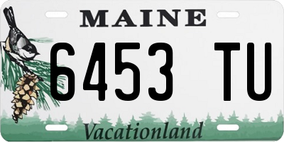 ME license plate 6453TU