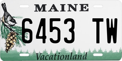 ME license plate 6453TW
