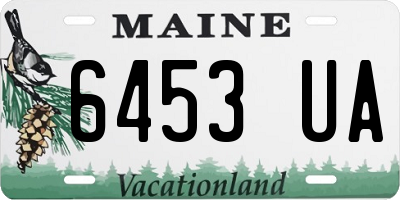 ME license plate 6453UA