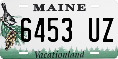 ME license plate 6453UZ