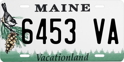 ME license plate 6453VA