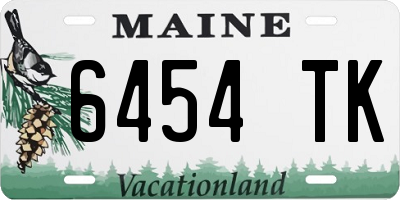 ME license plate 6454TK