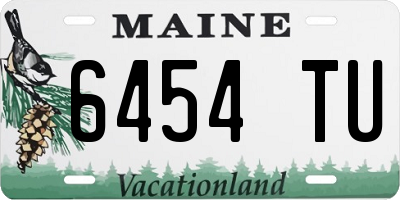 ME license plate 6454TU