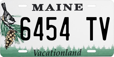 ME license plate 6454TV