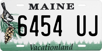 ME license plate 6454UJ