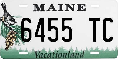 ME license plate 6455TC