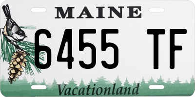 ME license plate 6455TF