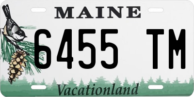 ME license plate 6455TM