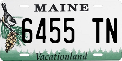ME license plate 6455TN