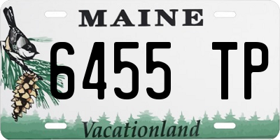 ME license plate 6455TP
