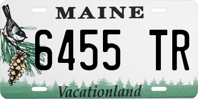 ME license plate 6455TR
