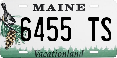 ME license plate 6455TS