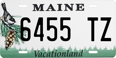 ME license plate 6455TZ