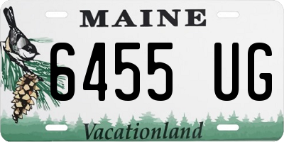 ME license plate 6455UG