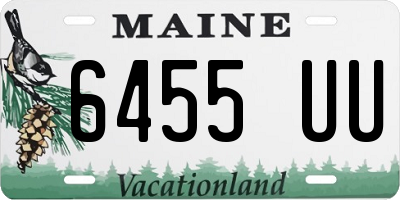 ME license plate 6455UU