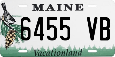 ME license plate 6455VB